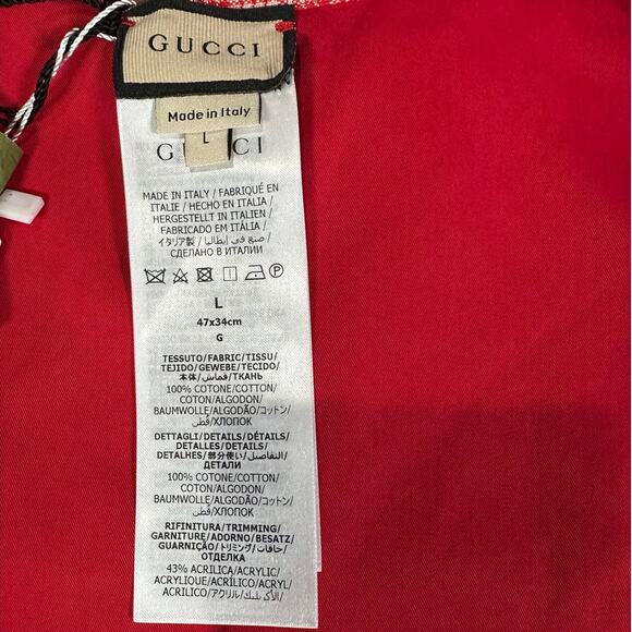 Gucci Tartan Plaid Dog Jacket Red Green White NWT Size L - Picture 4 of 9